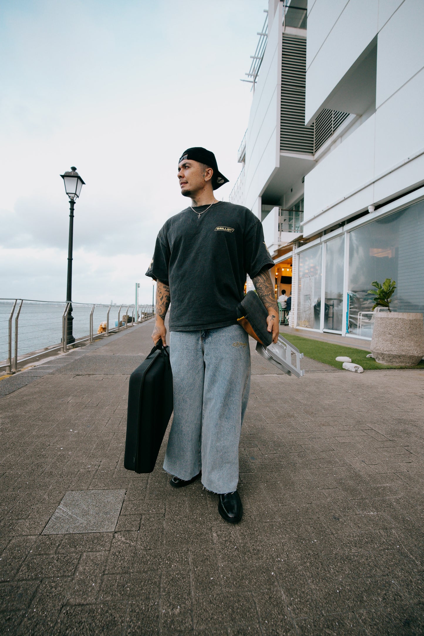 VINTAGE YELLOW PRINT BOX T-SHIRT
