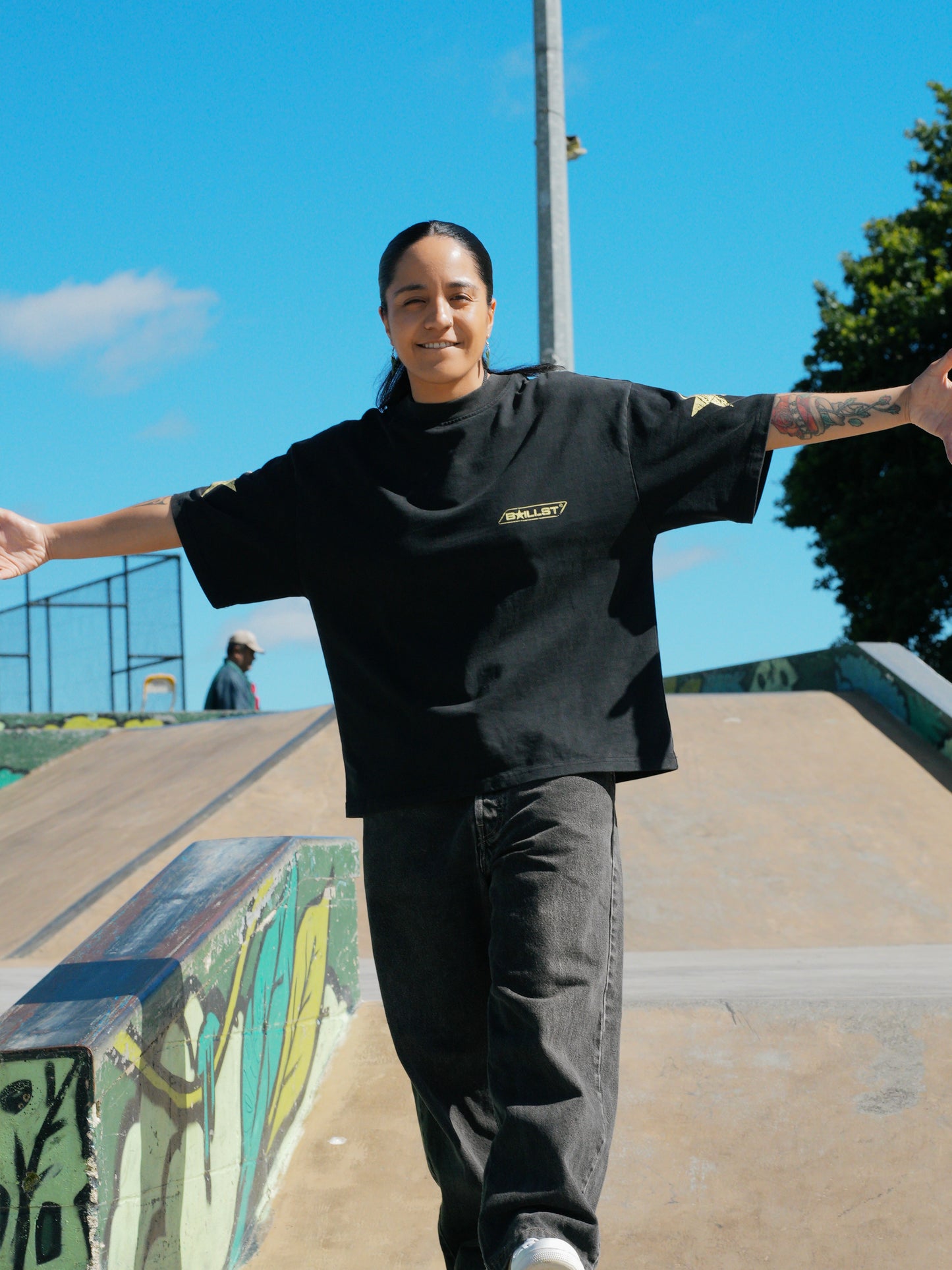 VINTAGE YELLOW PRINT BOX T-SHIRT